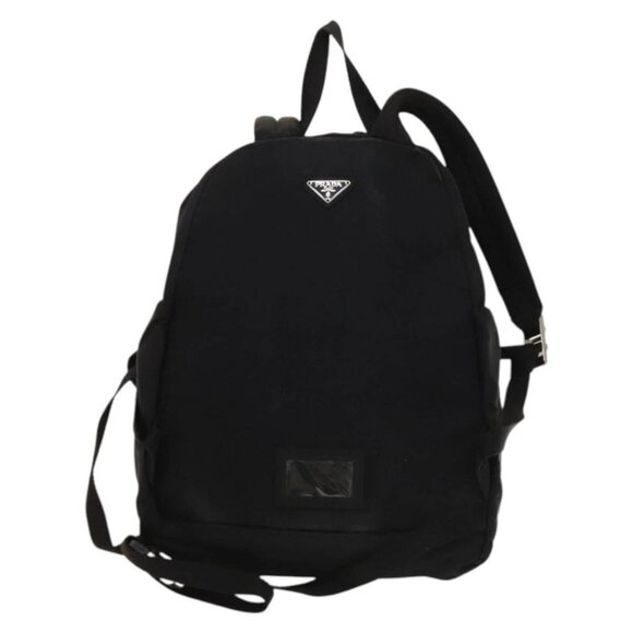 PRADA Backpack Nylon Black Silver Auth bs27459 - Picture 2 of 15